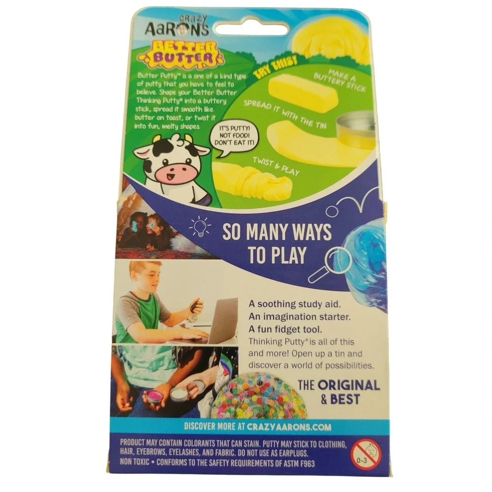 Crazy Aarons Better Butter Thinking Putty Yellow Sweet Scented 1.4oz